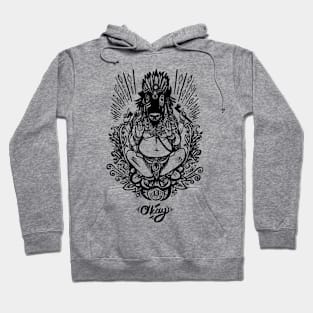 Western Ganesh - Black Line Hoodie